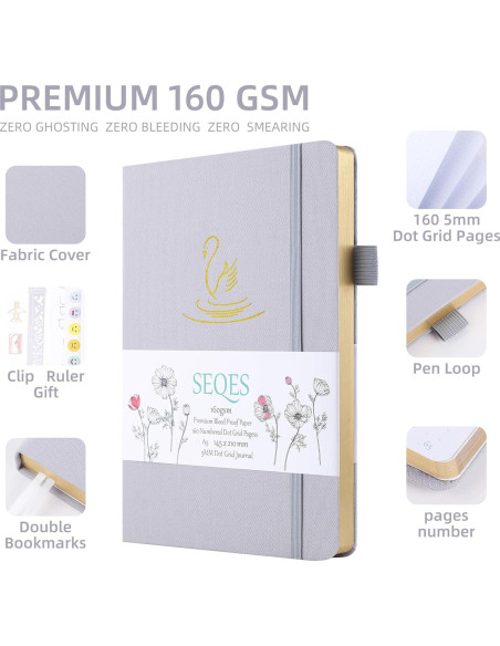 Cuaderno A5 de Puntos SeQeS Cisne - 160 Páginas 160gsm Cuaderno A5 de Puntos SeQeS Cisne - 160 Páginas 160gsm