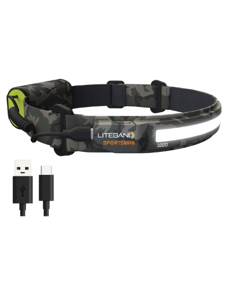 Liteband PRO 1000 Lúmenes Linterna Frontal LED Camo Liteband PRO 1000 Lúmenes Linterna Frontal LED Camo
