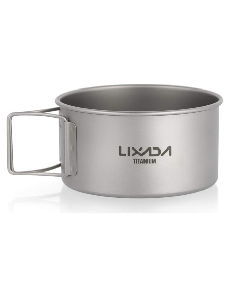 Tazón de Titanio Lixada 550ml Plegable para Camping Tazón de Titanio Lixada 550ml Plegable para Camping