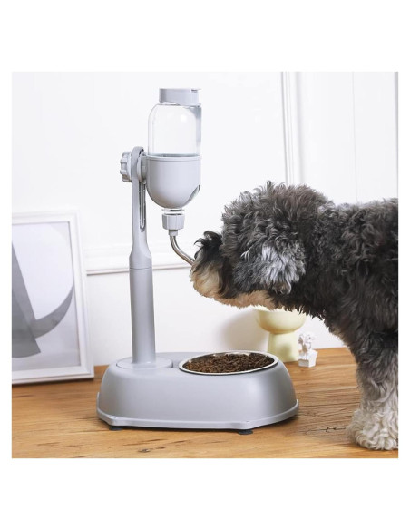 Dispensador de Agua y Comida para Mascotas SHYEKYO 500ml Ajustable Dispensador de Agua y Comida para Mascotas SHYEKYO 500ml Ajustable