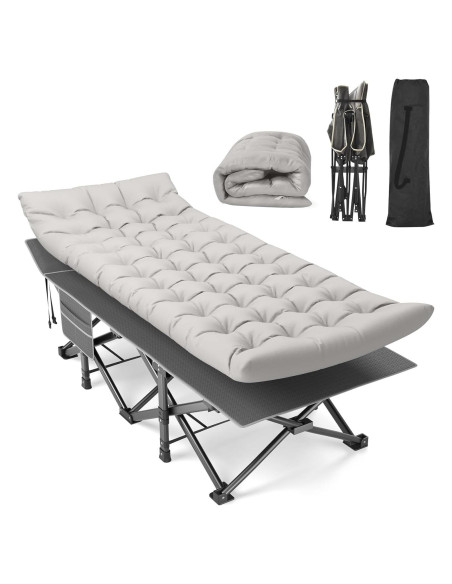 Cama de Camping Plegable Suteck XXL 200x80cm 226.8Kg Cama de Camping Plegable Suteck XXL 200x80cm 226.8Kg