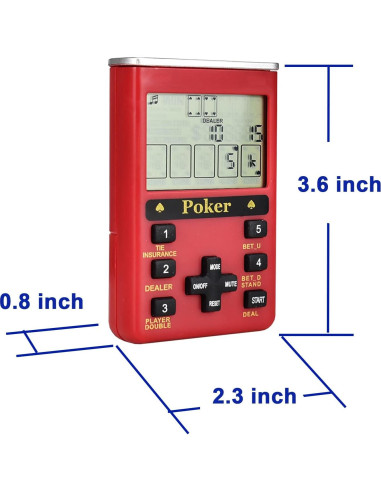 Juego de Casino Portátil 7 en 1 Like Electronic - LED Rojo