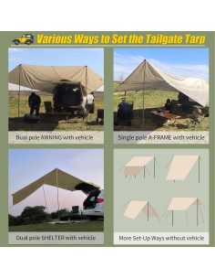 Toldo AYAMAYA para Automóviles 4,27 x 4,88 m Impermeable 2