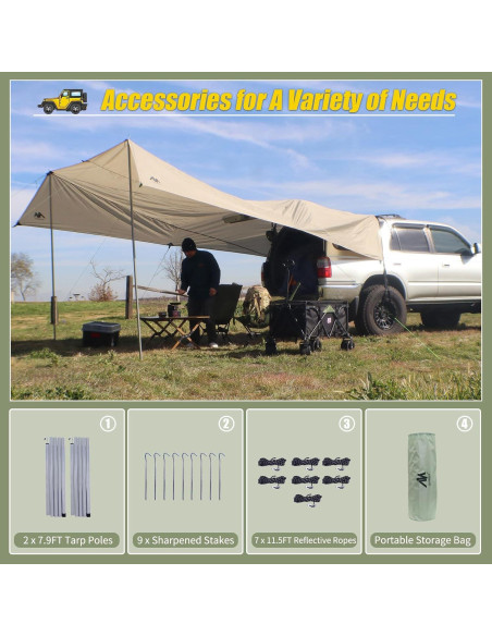 Toldo AYAMAYA para Automóviles 4,27 x 4,88 m Impermeable Toldo AYAMAYA para Automóviles 4,27 x 4,88 m Impermeable