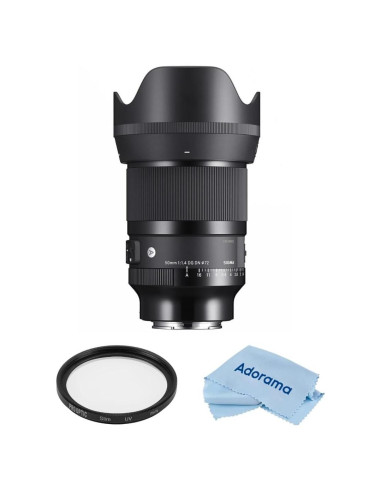 Lente Sigma 50mm f/1.4 DG DN Art para Sony E con Filtro UV 72mm