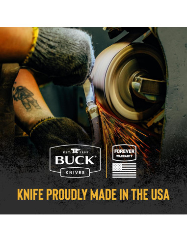 Cuchillo de hoja fija Buck Knives 192 Vanguard 21.6 cm Nogal