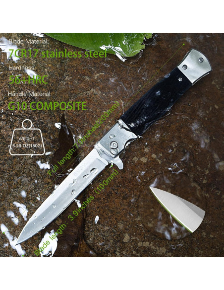 Cuchillo Plegable GVDV EDC Acero Inoxidable 10 cm Cuchillo Plegable GVDV EDC Acero Inoxidable 10 cm