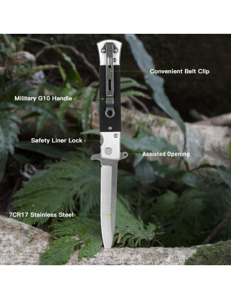 Cuchillo Plegable GVDV EDC Acero Inoxidable 10 cm Cuchillo Plegable GVDV EDC Acero Inoxidable 10 cm