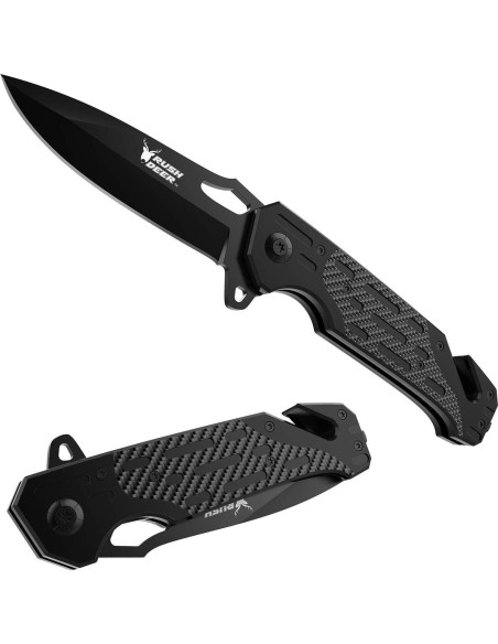 Cuchillo de bolsillo Rush Deer EDC 20.32 cm acero inoxidable Cuchillo de bolsillo Rush Deer EDC 20.32 cm acero inoxidable