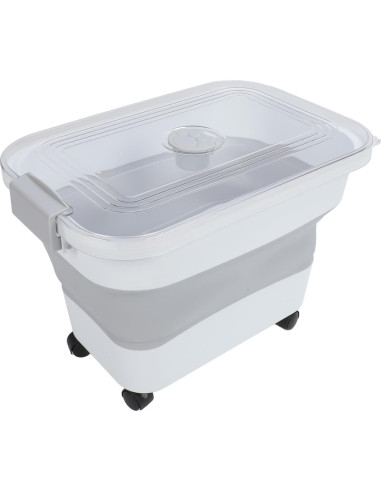 Contenedor Plegable de Almacenamiento para Comida de Mascotas JOROBURO con Ruedas