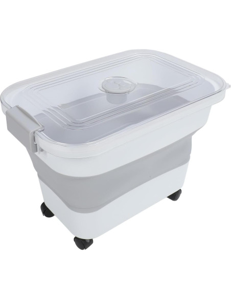 Contenedor Plegable de Almacenamiento para Comida de Mascotas JOROBURO con Ruedas Contenedor Plegable de Almacenamiento para Comida de Mascotas JOROBURO con Ruedas
