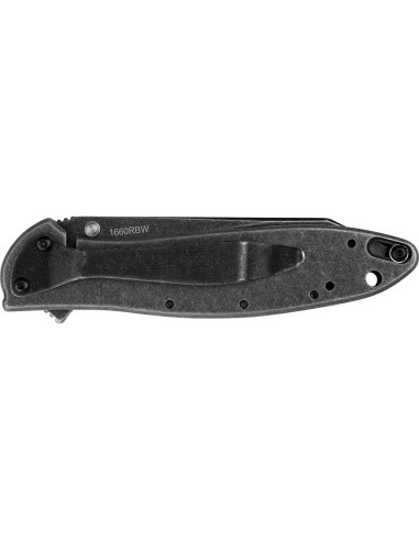 Cuchillo Kershaw Random Leek Blackwash 7.62 cm Acero Inoxidable