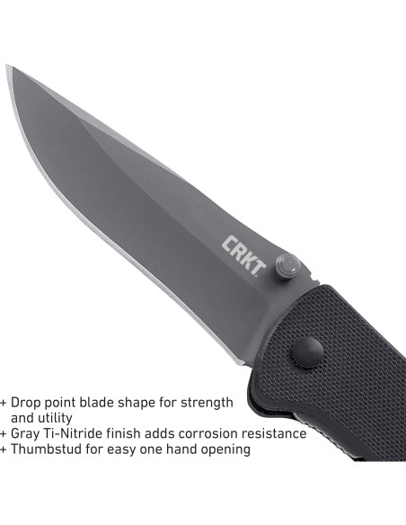 Cuchillo Plegable CRKT Drifter G10 73mm Acero Inoxidable Cuchillo Plegable CRKT Drifter G10 73mm Acero Inoxidable