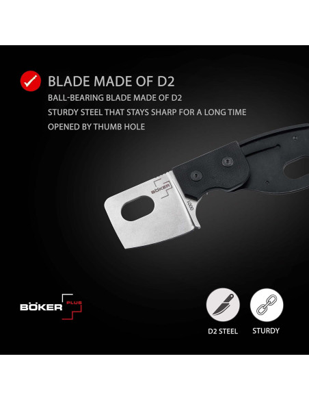 Cuchillo EDC Plegable BKER PLUS Sprocket D2 13.21 cm Negro Cuchillo EDC Plegable BKER PLUS Sprocket D2 13.21 cm Negro
