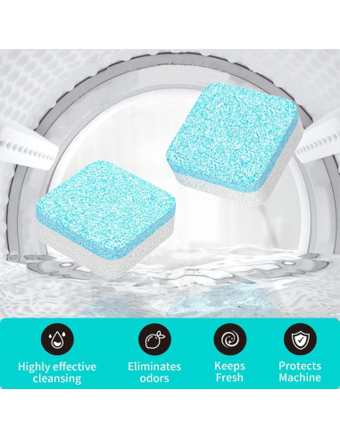 Tabletas Limpiadoras de Lavadora Ecológicas 24 Unidades