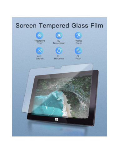 Protector de Pantalla Vidrio Templado 9H para Fusion5 10.1"