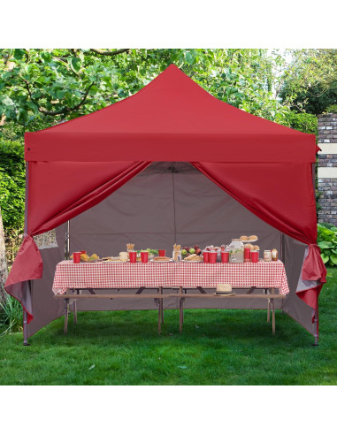 Carpa Pop Up GDY 3x3m con 4 Paredes Laterales - Azul Oscuro