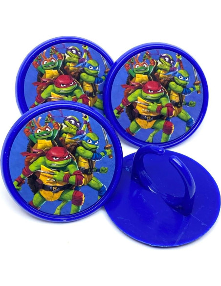 Anillos decorativos para cupcakes de tortugas BFB - 25 unidades Anillos decorativos para cupcakes de tortugas BFB - 25 unidades