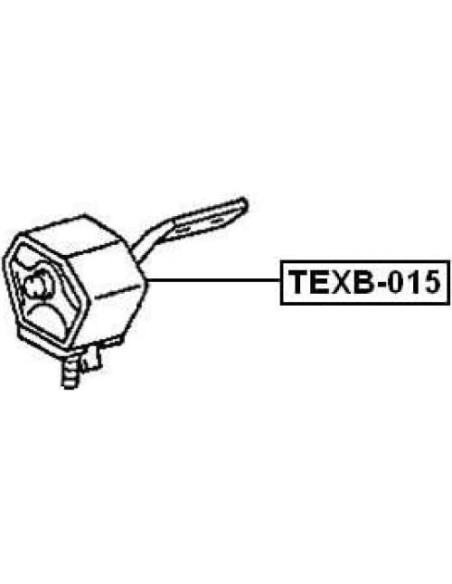 Soporte de tubo de escape Febest TEXB-015 para Toyota Corolla 1991-2002 Soporte de tubo de escape Febest TEXB-015 para Toyota Corolla 1991-2002