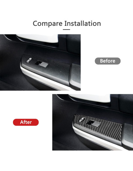 Calcomanía de fibra de carbono Bilisin para Toyota Tundra 2014-2018 Calcomanía de fibra de carbono Bilisin para Toyota Tundra 2014-2018