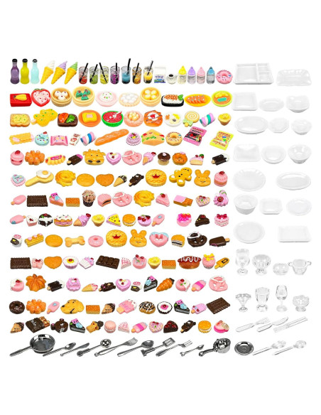 200 Piezas Miniatura Comida y Bebidas WEHOO Accesorios 200 Piezas Miniatura Comida y Bebidas WEHOO Accesorios