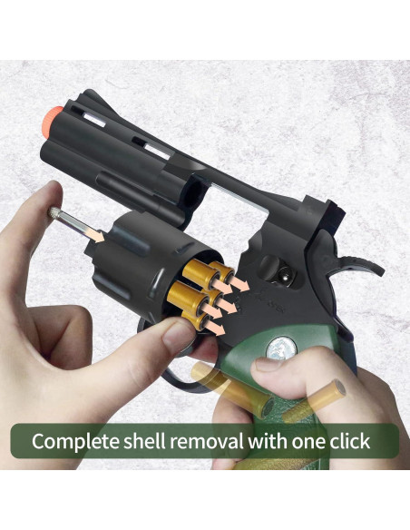 Revolver de Juguete YHWSLYZ con 36 Balas Suaves EVA Revolver de Juguete YHWSLYZ con 36 Balas Suaves EVA