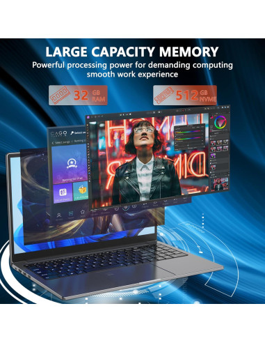 Portátil OMSERVB HL1568 15.6" 2.5K i7 32GB 512GB SSD