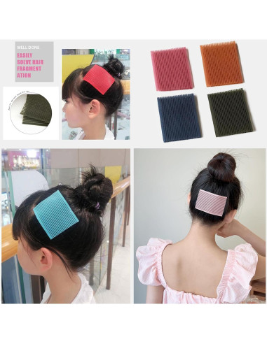 Almohadillas para Cabello 16 PCS Snmzlc - Rosa, Café, Verde y Azul