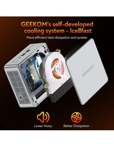 Mini PC GEEKOM AE8 Ryzen 9 32GB RAM 1TB SSD Windows 11