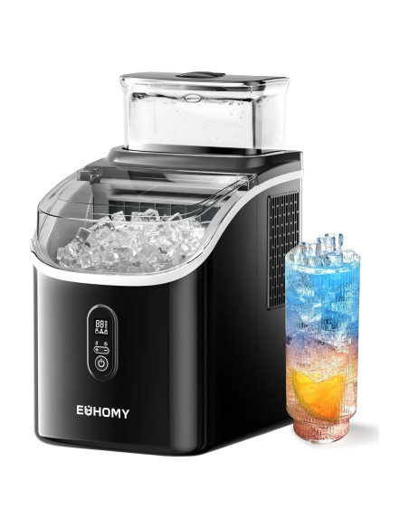 Máquina de Hielo EUHOMY 15,42 kg con Tanque Externo y Auto-Limpieza Máquina de Hielo EUHOMY 15,42 kg con Tanque Externo y Auto-Limpieza