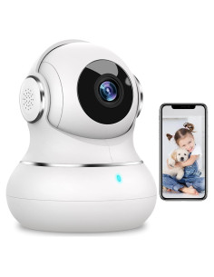 Cámara de Seguridad Litokam 2K Interior Panorámica WiFi