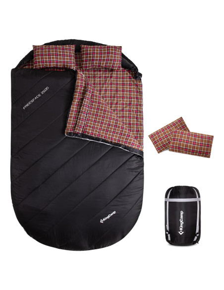 Saco de dormir doble KingCamp con almohadas para camping Saco de dormir doble KingCamp con almohadas para camping