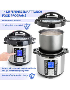 Olla de Presión Eléctrica Moss & Stone 6L 14 en 1 Multiusos 2