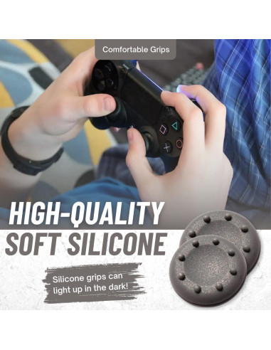 Empuñaduras de Pulgar Silicona HardToChooseOne Gris