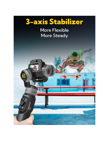 Estabilizador Gimbal AOCHUAN Smart G1 para Cámara de Acción
