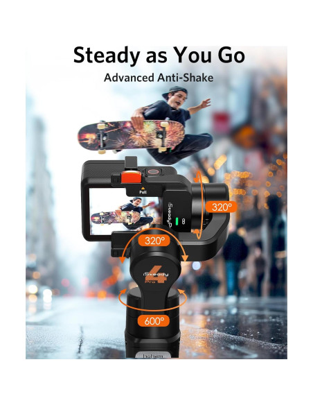 Estabilizador de Cardán 3 Ejes Hohem iSteady Pro4 para GoPro Estabilizador de Cardán 3 Ejes Hohem iSteady Pro4 para GoPro