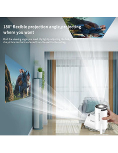 Proyector Mini Limimart LMT-30 4K 40-130'' WiFi Bluetooth 2