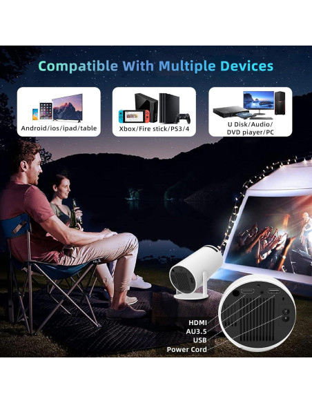 Proyector Mini Limimart LMT-30 4K 40-130'' WiFi Bluetooth Proyector Mini Limimart LMT-30 4K 40-130'' WiFi Bluetooth