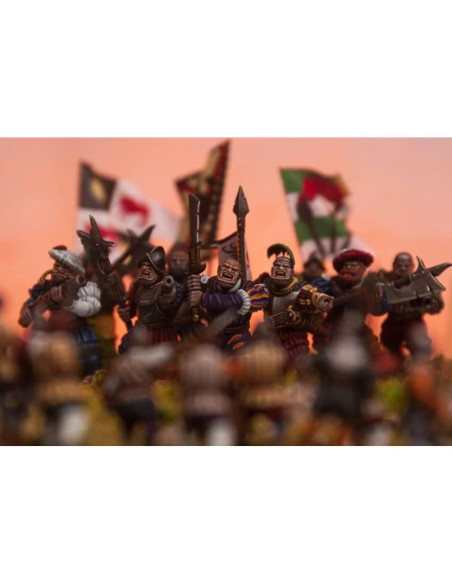 Figuras Ogres Landsknecht Wargames Atlantic 9 Piezas 28 mm Figuras Ogres Landsknecht Wargames Atlantic 9 Piezas 28 mm