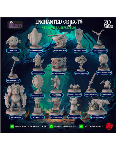 Miniaturas D&D 36 Piezas Wildspire - Espadas Mágicas y Objetos Encantados Miniaturas D&D 36 Piezas Wildspire - Espadas Mágicas y Objetos Encantados