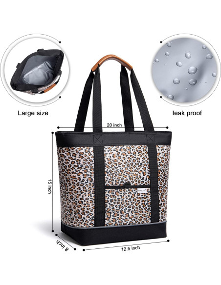 Bolsa Térmica Reutilizable TIIOCTI Grande 50.8x20.3x38.1cm Bolsa Térmica Reutilizable TIIOCTI Grande 50.8x20.3x38.1cm