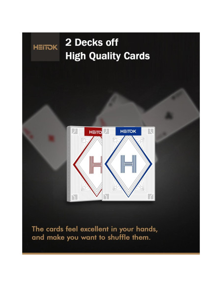 Set de Fichas de Póker HEITOK 300 Piezas con Estuche Set de Fichas de Póker HEITOK 300 Piezas con Estuche