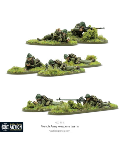 Equipos de Armas Ejército Francés Warlord Games 10 Piezas