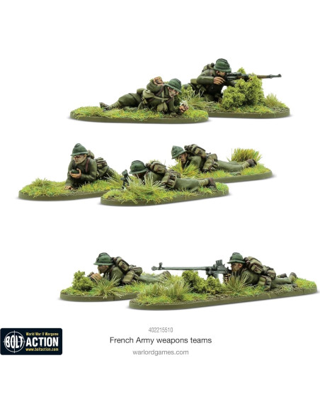 Equipos de Armas Ejército Francés Warlord Games 10 Piezas Equipos de Armas Ejército Francés Warlord Games 10 Piezas