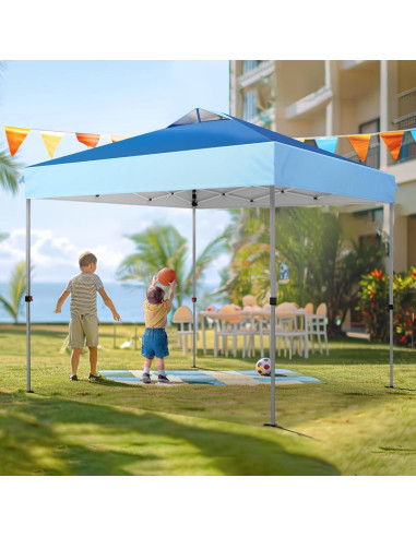 Carpa Plegable PHI VILLA 3x3m Ajustable Azul Oscuro