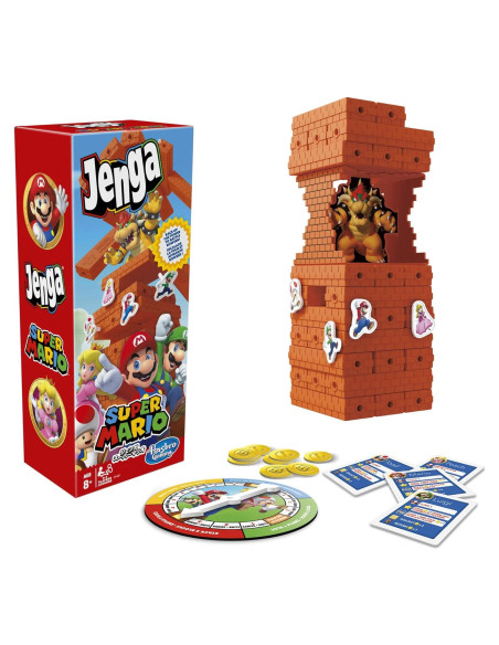 Jenga Super Mario Hasbro | Juego de Apilamiento 8+ Jenga Super Mario Hasbro | Juego de Apilamiento 8+