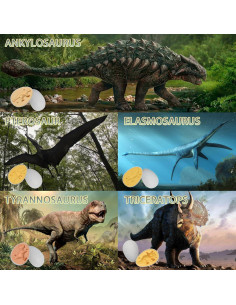 Set de Plastilina para Niños 47 PCS - Juguete de Dinosaurio 2