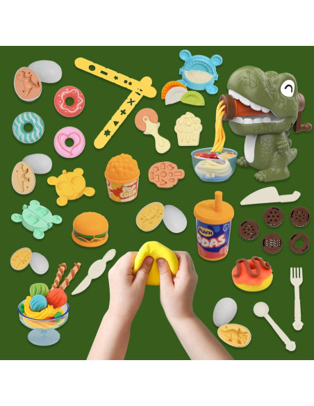 Set de Plastilina para Niños 47 PCS - Juguete de Dinosaurio Set de Plastilina para Niños 47 PCS - Juguete de Dinosaurio