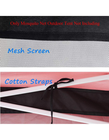 Red de Mosquito PROHIKER para Gazebo 3,05 x 1,98 m Negra