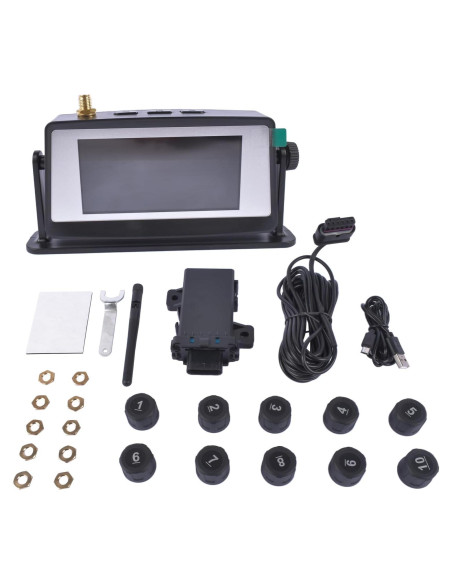 Sistema Monitoreo Presión Neumáticos GLOSSY RV 10 Sensores Sistema Monitoreo Presión Neumáticos GLOSSY RV 10 Sensores